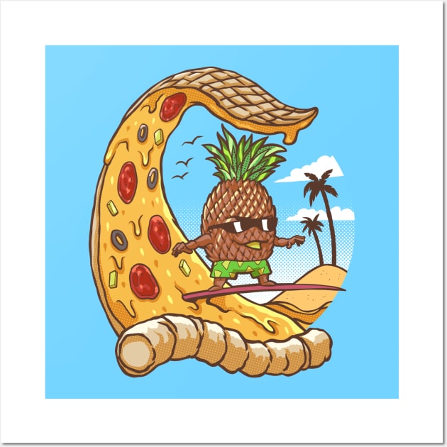 Hawaiian Pizza Wall Art by GranJefe